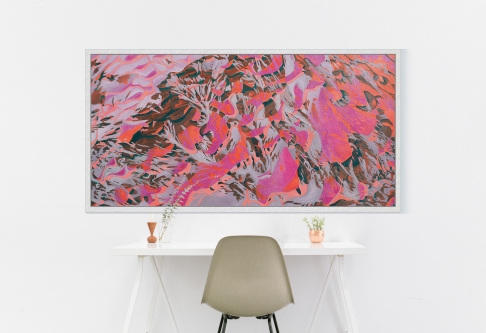 Cascade Blossoms by Anne Blenker | Acrylic and Gel Medium on Canvas Cascade Blossoms